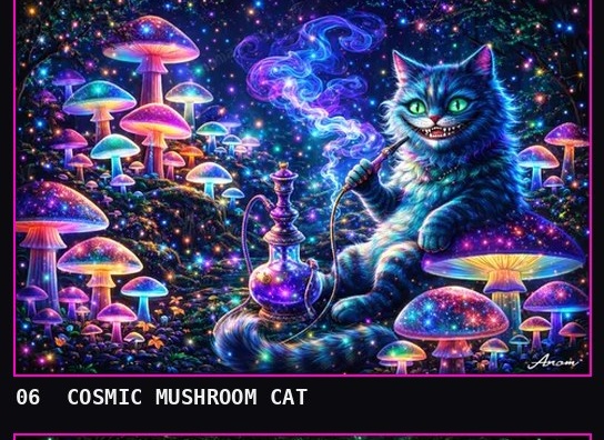 Cosmic Mushroom Cat
